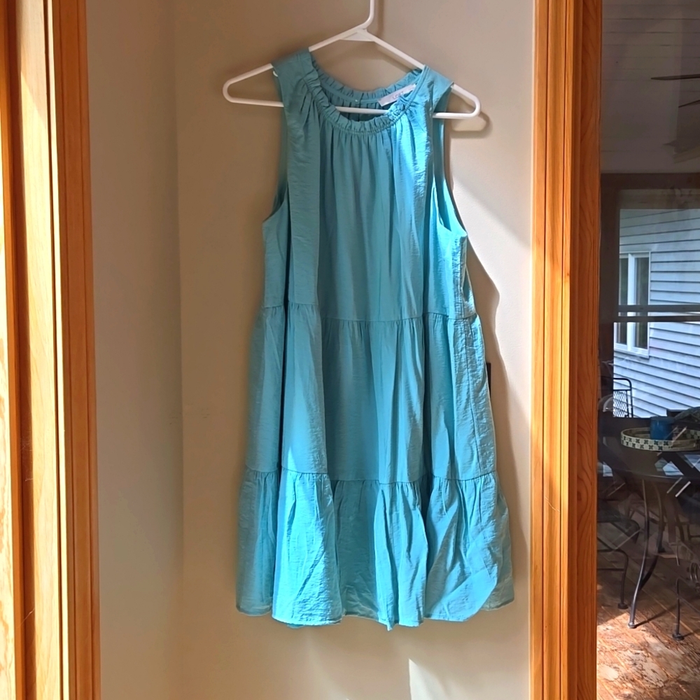 Beautiful Light Blue Loft Dress, NWOT